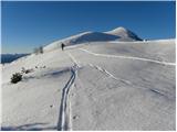 Planina Zajavornik - Debeli vrh above Lipanca